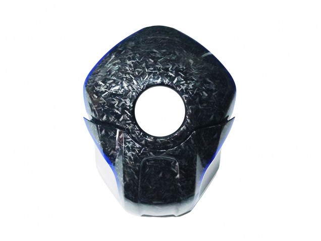 2022-2024 Yamaha YZF R3/R25 Motorcycle Fairings - Marble Black Silver Blue Forged Carbon Fiber Style UK