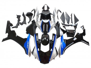 2015-2019 Yamaha YZF 1000 R1 Motorcycle Fairings - Silver Blue Glossy Black UK