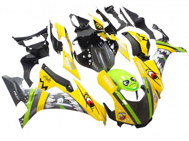 2015-2019 Yamaha YZF 1000 R1 Motorcycle Fairings - Yellow Green Shark UK