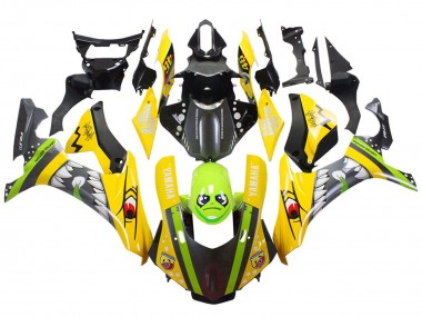 2015-2019 Yamaha YZF 1000 R1 Motorcycle Fairings - Yellow Green Shark UK