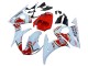 2006-2009 Yamaha YZF R6S Motorcycle Fairings - White Red Lucky Strike Motul UK