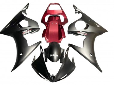 2006-2009 Yamaha YZF R6S Motorcycle Fairing - Red Matte Black UK