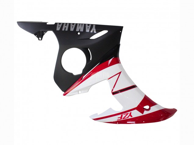 2006-2009 Yamaha YZF R6S Motorcycle Fairings - Red White Matte Black UK