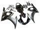 2005 Yamaha YZF 600 R6 Motorcycle Fairings - Glossy Black Matte Black Gold UK