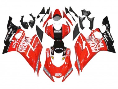 2017-2023 Yamaha YZF 600 R6 Motorcycle Fairings - Red Black UK