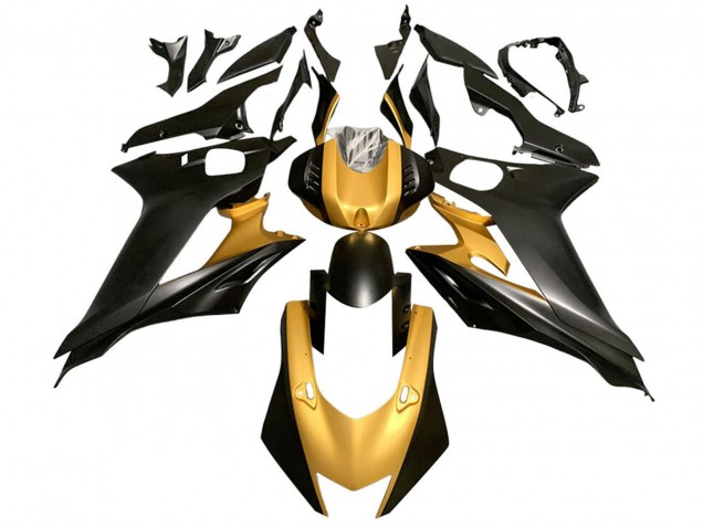 2017-2023 Yamaha YZF 600 R6 Motorcycle Fairings - Gold Matte Black UK