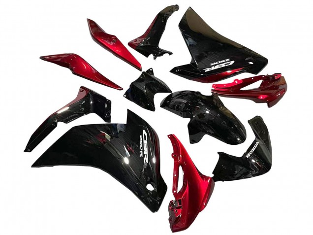 2011-2015 Honda CBR250RR Motorcycle Fairings - Glossy Black Red UK