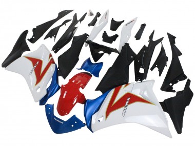 2011-2015 Honda CBR250RR Motorcycle Fairings - White Red Light Blue UK