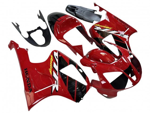 2000-2006 Honda VTR1000 Motorcycle Fairings - Red Black Stripe Racing UK