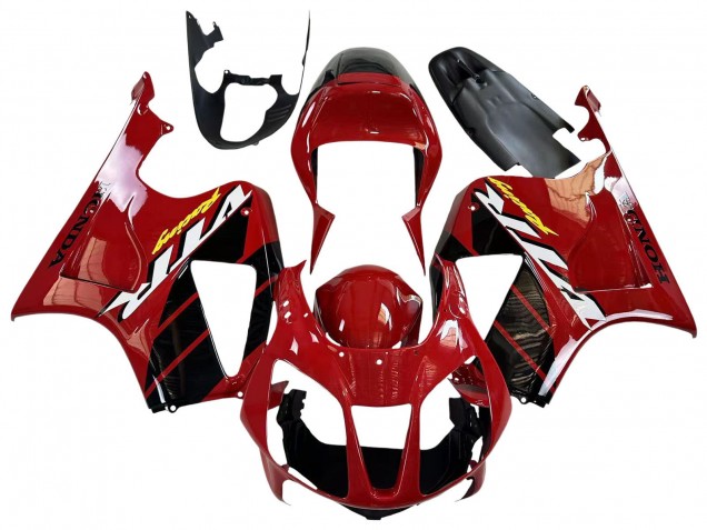 2000-2006 Honda VTR1000 Motorcycle Fairings - Red Black Stripe Racing UK