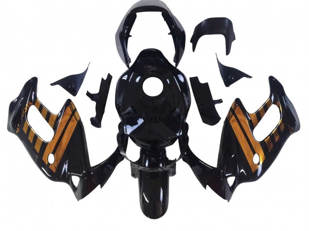 1997-2005 Honda VTR1000F Motorcycle Fairings - Glossy Black Gold UK