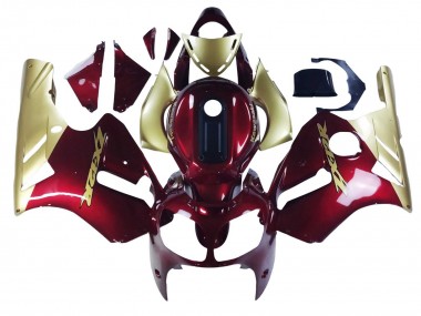 2000-2001 Kawasaki ZX12R Motorcycle Fairings - Red Gold UK