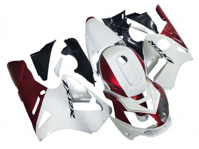 2002-2006 Kawasaki ZX12R Motorcycle Fairings - White Red Black UK