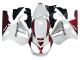 2002-2006 Kawasaki ZX12R Motorcycle Fairings - White Red Black UK