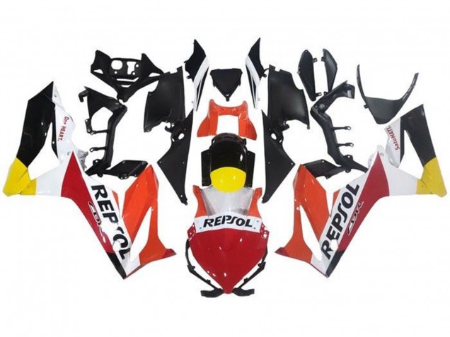 2019-2020 Honda CBR650R Motorcycle Fairings - Orange White Red Yellow Glossy Black Repsol UK