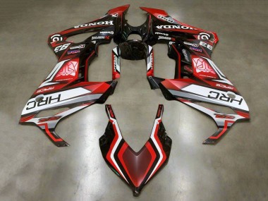 2021-2023 Honda CBR650R Motorcycle Fairings - White Red Glossy Black HRC UK