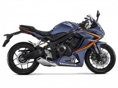 2021-2023 Honda CBR650R Motorcycle Fairings - Matte Dark Blue Orange Black UK