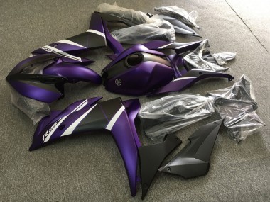 2015-2018 Yamaha YZF R3/R25 Motorcycle Fairings - White Purple Matte Black UK