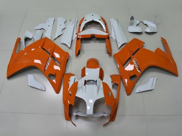 2007-2012 Yamaha FJR1300 Motorcycle Fairings - Orange White UK