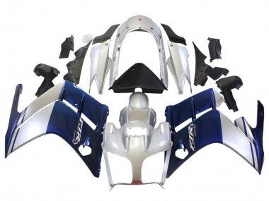 2007-2012 Yamaha FJR1300 Motorcycle Fairings - Dark Blue Silver UK