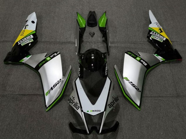 2009-2015 Aprilia RSV4 1000 Motorcycle Fairings - Silver Black Green Yellow UK