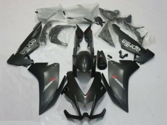 2009-2015 Aprilia RSV4 1000 Motorcycle Fairings - Matte Black Silver Red Decal UK
