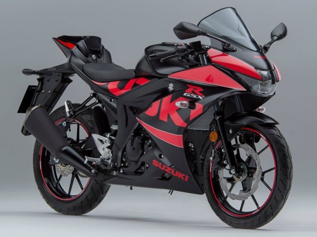 2017-2025 Suzuki GSXR125 Motorcycle Fairings - Black Red UK