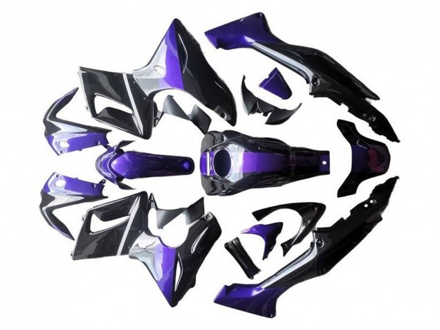 2002-2006 Honda CBR125R Motorcycle Fairings - Silver Purple Glossy Black UK