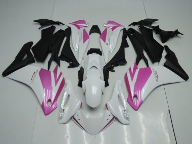2002-2006 Honda CBR125R Motorcycle Fairings - White Pink Matte Black UK