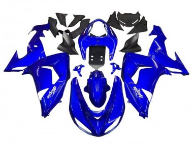 2006-2007 Kawasaki ZX10R Motorcycle Fairings - Blue White UK
