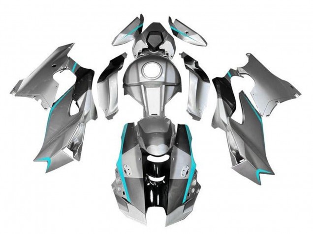 2021-2025 Kawasaki ZX10R Motorcycle Fairings - Silver Grey Black Blue UK