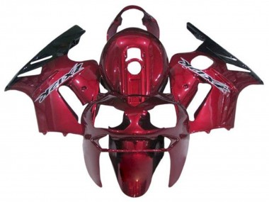 2000-2001 Kawasaki ZX12R Motorcycle Fairings - Candy Red Black White UK
