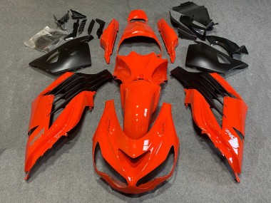 2006-2011 Kawasaki ZX14R ZZR1400 Motorcycle Fairings - Red Matte Black UK