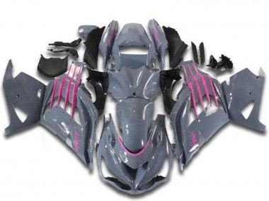 2012-2024 Kawasaki ZX14R ZZR1400 Motorcycle Fairings - Nardo Grey Pink UK