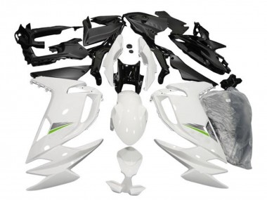 2020-2025 Kawasaki Ninja 650 EX650 Motorcycle Fairings - Glossy White Green UK