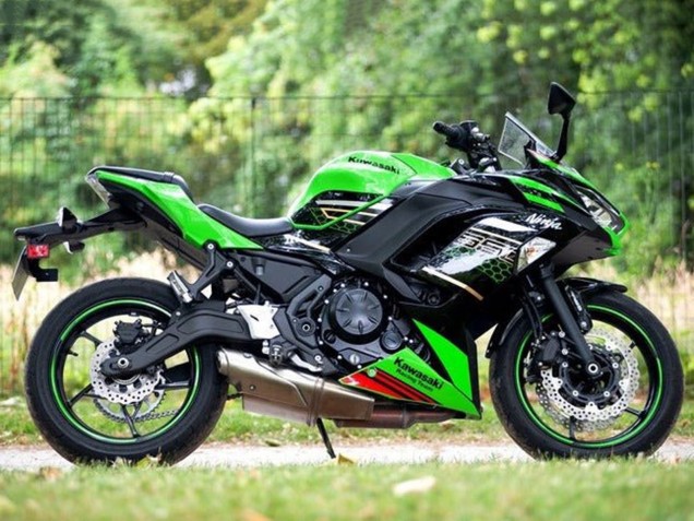 2020-2025 Kawasaki Ninja 650 EX650 Motorcycle Fairings - Green Black Red Honeycomb UK