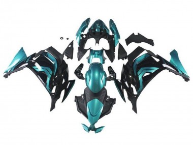 2020-2025 Kawasaki Ninja 650 EX650 Motorcycle Fairings - Teal Blue Black UK