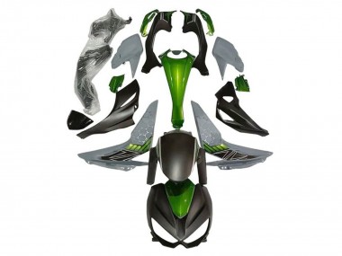 2014-2019 Kawasaki Z1000 Motorcycle Fairings - Green Grey Matte Black UK