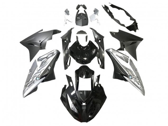 2015-2016 BMW S1000RR Motorcycle Fairings - Silver Glossy Black Matte Black UK