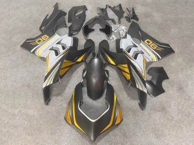 2020-2021 Ducati Panigale V4 V4S Motorcycle Fairings - White Gold Matte Black UK