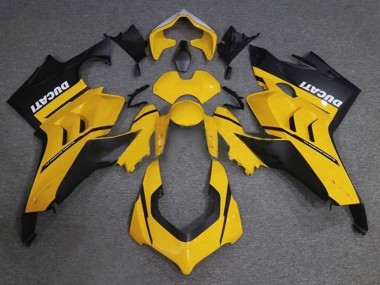 2020-2021 Ducati Panigale V4 V4S Motorcycle Fairings - Yellow White Matte Black UK