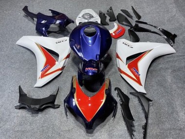 2008-2011 Honda CBR1000RR Motorcycle Fairings - White Red Dark Blue Gold HRC UK