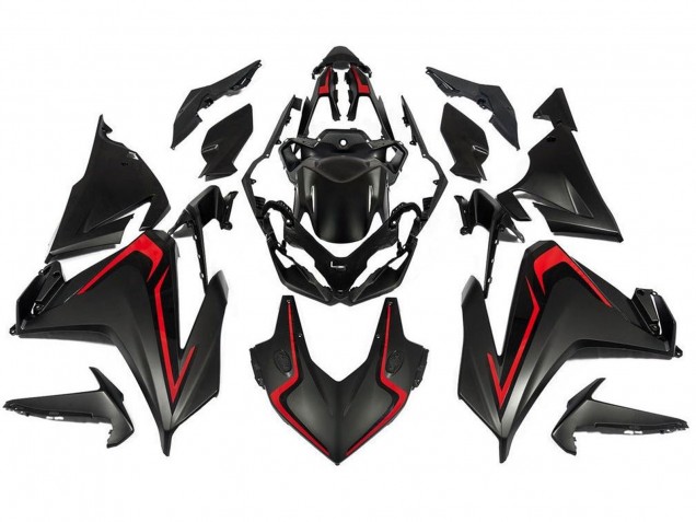 2019-2021 Honda CBR500R Motorcycle Fairings - Matte Black Red UK