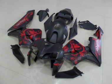2005-2006 Honda CBR600RR Motorcycle Fairings - Matte Black Matte Red Gear UK