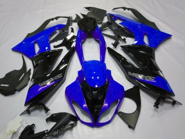 2007-2008 Kawasaki ZX6R Motorcycle Fairings - Blue Black White UK