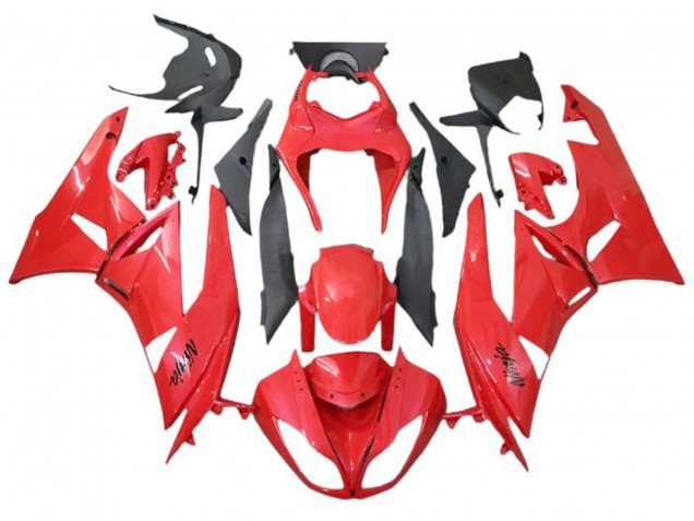2009-2012 Kawasaki ZX6R Motorcycle Fairings - Red UK