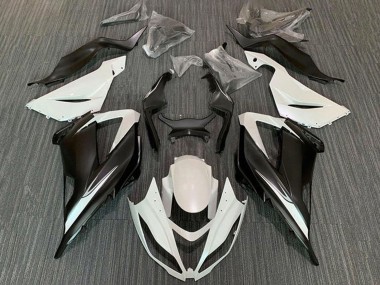 2013-2018 Kawasaki ZX6R Motorcycle Fairing Kits - White Matte Black UK