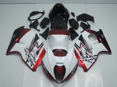 1996-2007 Suzuki GSXR 1300 Hayabusa Motorcycle Fairings - White Candy Red Black UK