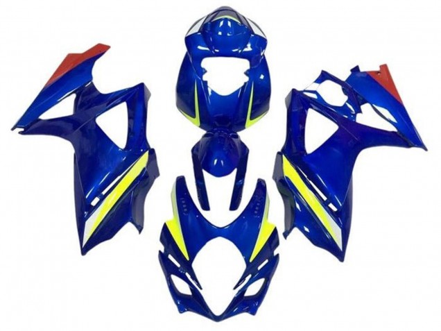 2005-2006 Suzuki GSXR 1000 Motorcycle Fairings - Blue Yellow Red UK