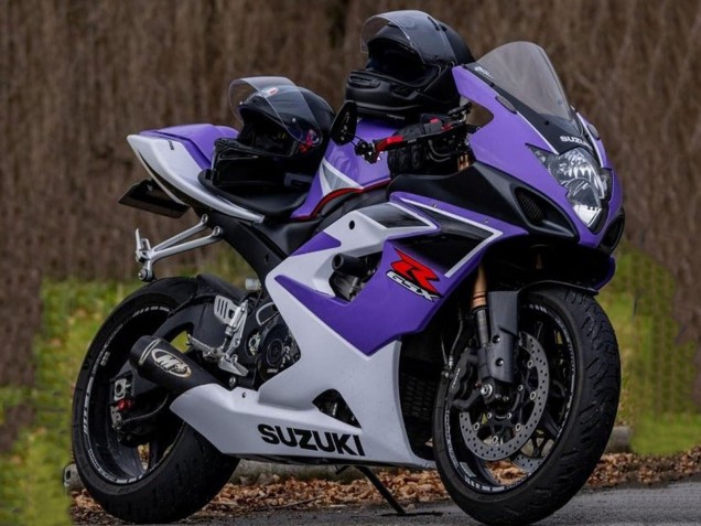 2005-2006 Suzuki GSXR 1000 Motorcycle Fairings - Purple White UK